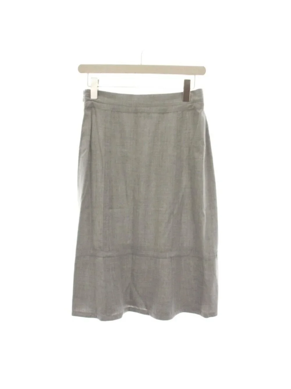 Chanel CC Logo Set Top and Bottom Shirt Blouse Short Sleeve Flare Skirt Knee